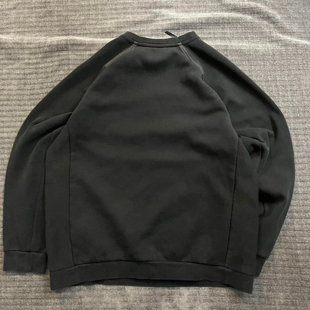 Y2k Nike Tech Pack Quilted Crew Pullover Sweatshirt Black Large BV3697-010